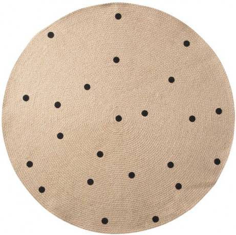 Ferm Living Dots Vloerkleed Jute 100 cm Small online kopen
