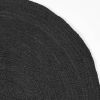 LABEL51 Vloerkleed rond Jute XXL 180x180 cm zwart online kopen