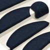 VidaXL Trapmatten zelfklevend 15 st 56x17x3 cm naaldvilt marineblauw online kopen
