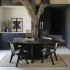 Rivièra Maison Ronde Eettafel 'Sherwood' Eikenhout, 150cm, kleur Zwart online kopen