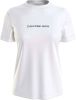 Calvin klein T shirt met ronde hals, korte mouwen en print vooraan online kopen