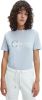 Calvin Klein Lichtblauwe T shirt Two Tone Monogram Regular Tee online kopen