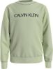 Calvin Klein Groene Trui Institutional Logo Sweatshirt online kopen