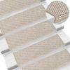 VidaXL Trapmatten zelfklevend 15 st sisal look 65x25 cm zilverkleurig online kopen